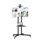 pedestal para tv 32 a 65 pulgadas con ruedas, soporte para tv con ruedas base móvil resistente, pedestal tv ajustable altura 32 65 pulgadas, base móvil para smart tv con ruedas bloqueo, pedestal para tv led oled qled con soporte vesa