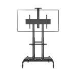 pedestal para tv 55 a 90 pulgadas con ruedas, soporte para tv con ruedas base móvil resistente, pedestal tv ajustable altura 55 90 pulgadas, base móvil para smart tv con ruedas bloqueo, pedestal para tv led oled qled con soporte vesa